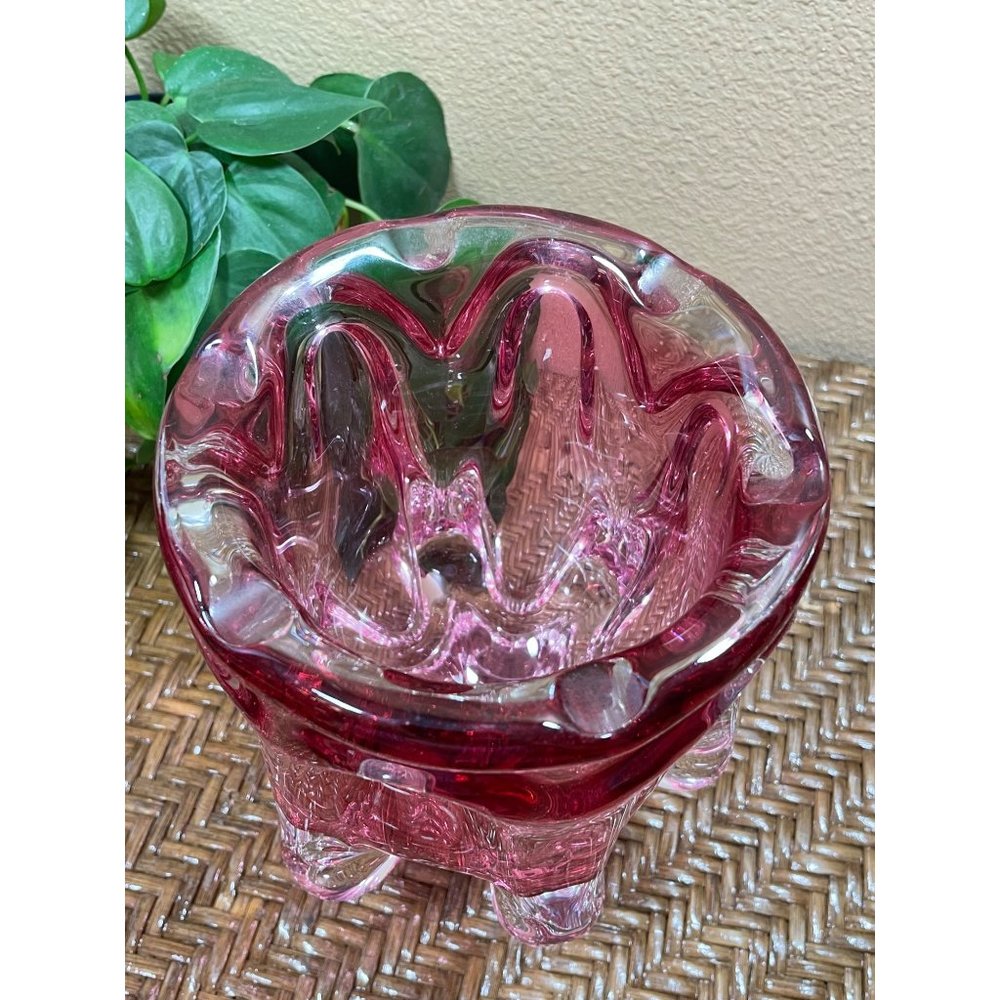 Josef Hospodka For Chribska Glassworks Art Glass Bowl Vase - Picture 2 of 7